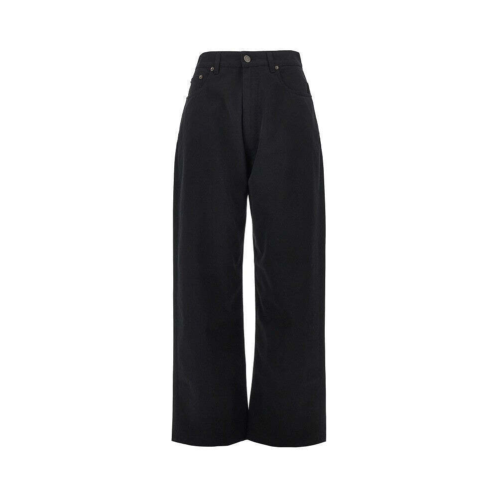 Phoebe Philo Cotton Drill Drop Jeans